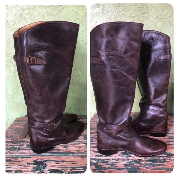 Frye double buckle knee boots - Picture 2 of 7